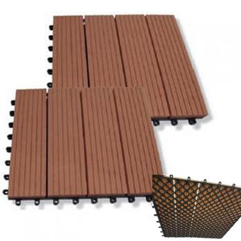 WPC Bodenplatte braun