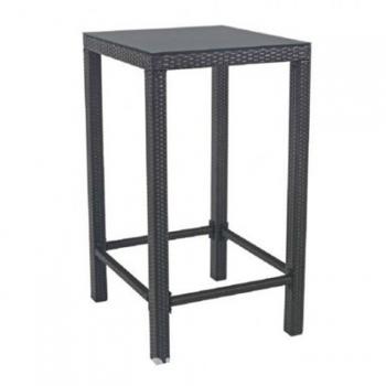 Hochtisch mit Glasplatte