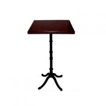 Hochtisch mit Holzplatte