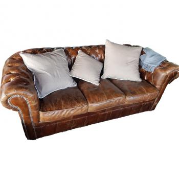 Sofa braun Chesterfield