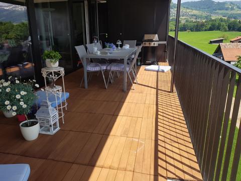 WPC Bodenfliese braun